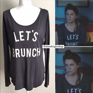 Rare ASO Lorelai Gilmore in Gilmore Girls Let’s Brunch Long Sleeve Shirt